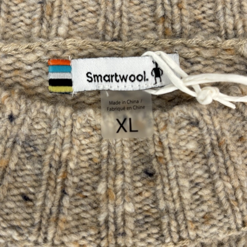 NWT SmartWool Womens Cozy Lodge Ombré Sweater XL Merino Wool Blend Neutral Layer - Picture 5 of 14